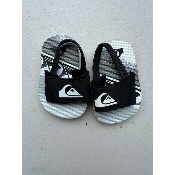 Quiksilver Hawaii Molokai Layback Baby Boy Hook Loop Slide Flip-Flop Sandals - Picture 1 of 2